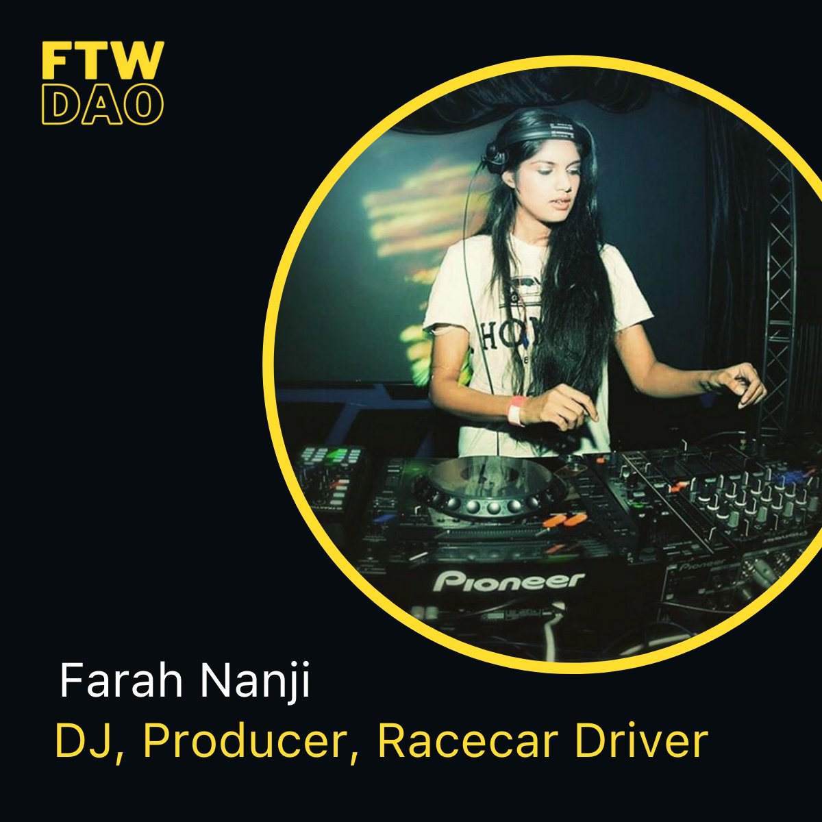FTW DAO 🦇🔊 - diverse VC with web3 (@ftwdao) on Twitter photo Today we shared the story of FTW DAO founding member <a href="/DJ_N1NJA/">Farah Nanji</a> a DJ, producer, podcaster and race car driver, who has just released her first track 'Sunrise of Agra'.
She tells us all about her music, career, community-building and podcasting journey.
open.substack.com/pub/ftwventure… Today we shared the story of FTW DAO founding member <a href="/DJ_N1NJA/">Farah Nanji</a> a DJ, producer, podcaster and race car driver, who has just released her first track 'Sunrise of Agra'.
She tells us all about her music, career, community-building and podcasting journey.
open.substack.com/pub/ftwventure…