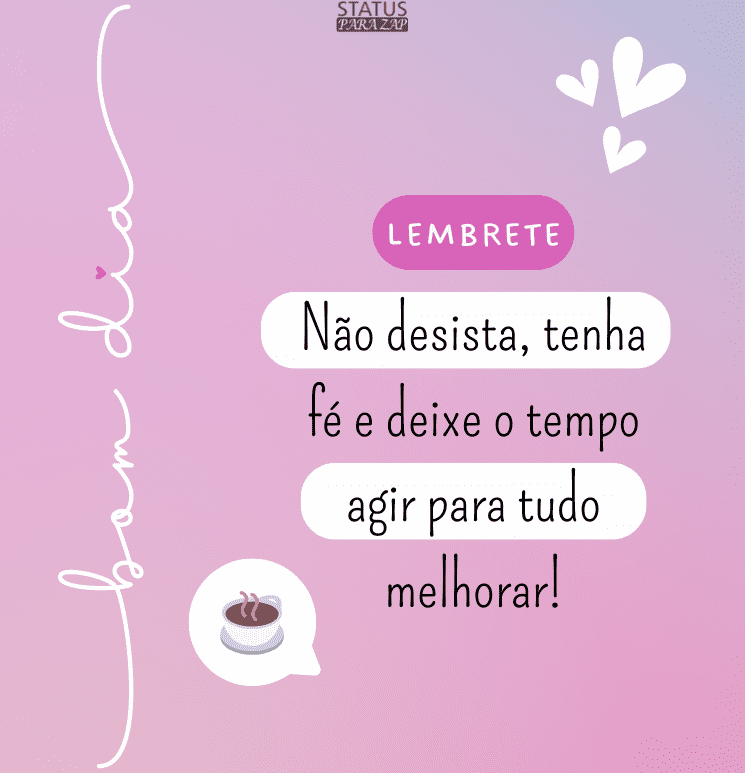 RosannaLima27's tweet image. Bom dia! 🌻
#Desistir não é uma opção para quem #acredita nos #próprios #sonhos.
Tenha #Fé, #atitude e #foco para que as pedras do caminho não te impeçam de seguir em frente.
