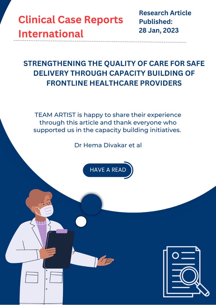 Yet Another Milestone Achieved by Team ARTIST For HER.
Strengthening the Quality of Care for Safe Delivery through Capacity Building of Frontline Healthcare Providers
 Read full article here buff.ly/42EeqdO