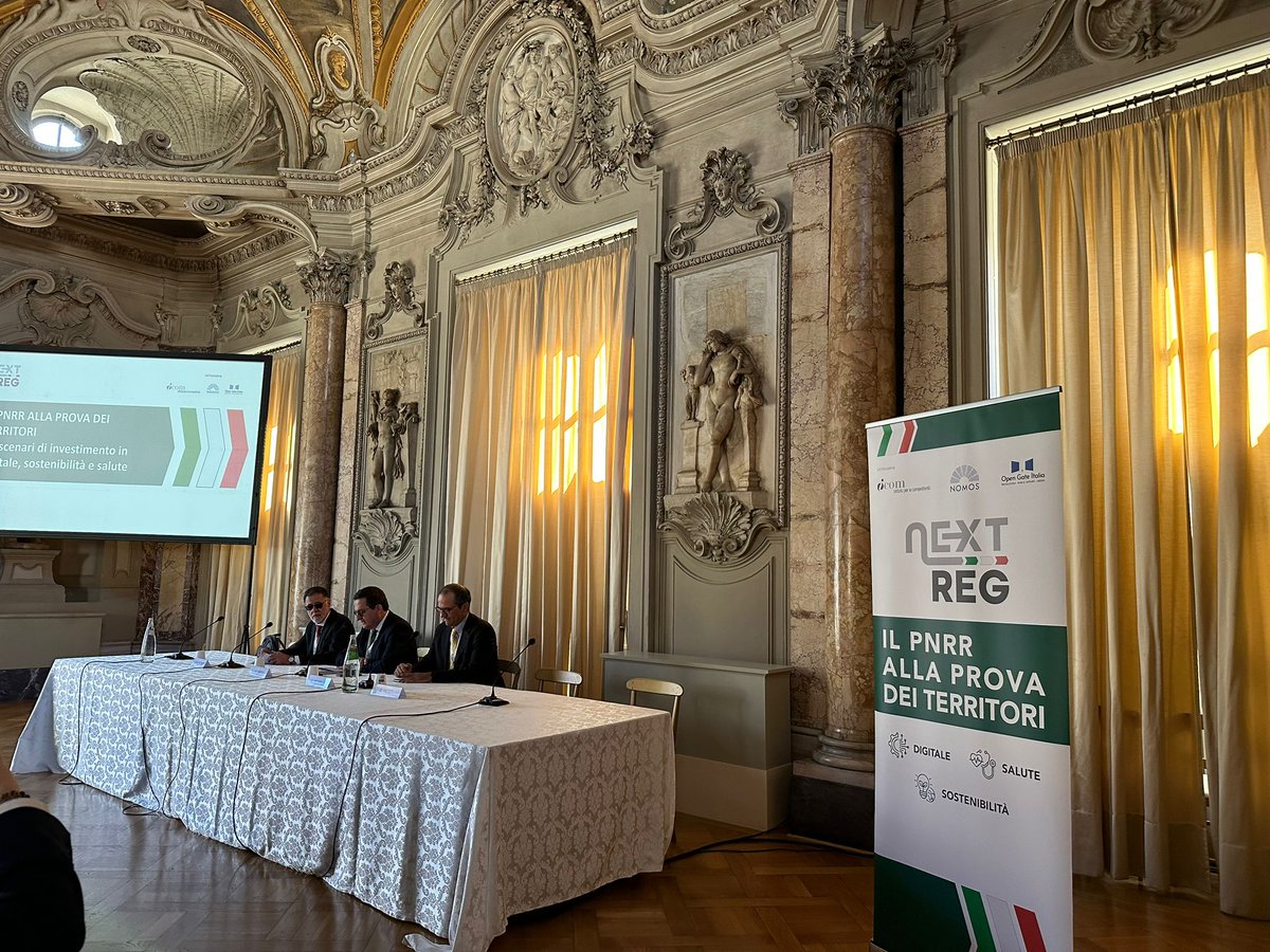 NomosCSP's tweet photo. Oggi abbiamo presentato #NextReg šŖšŗ
L'iniziativa, promossa in partnership con @ICompetitivita e @opengateitalia, si propone di monitorare l'attuazione del #PNRR a livello regionale.
Qui ĆØ possibile rivedere l'evento ⤵ļøā¤µļø
https://t.co/k6GkXGCwCS https://t.co/QSOzEhTuT6