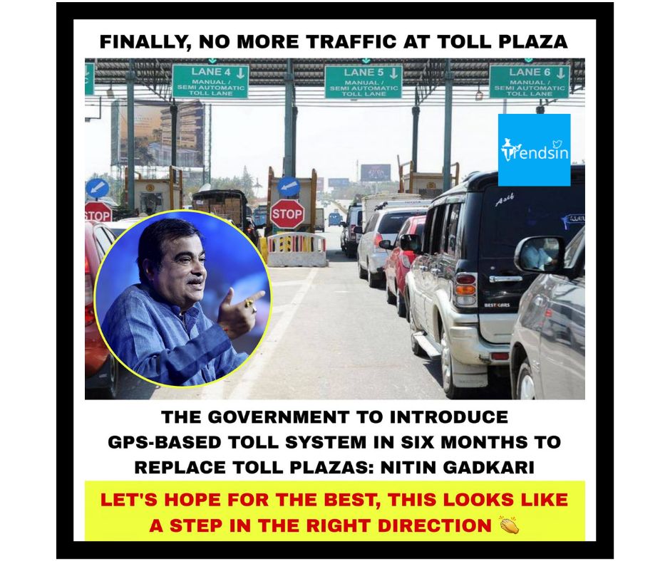 TrendsIn_India's tweet photo. No More Traffic At Toll Plaza - #NitinGadkari 👏

#TollPlaza #Traffic #TrendsIn #Like #Follow #Share https://t.co/5VLHvUl3Qw