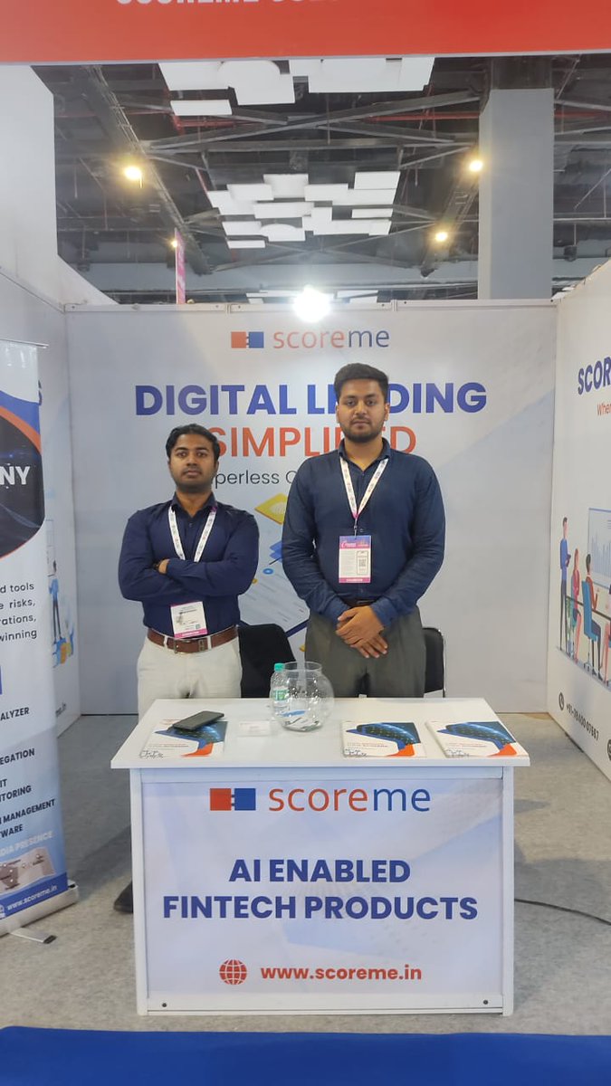 ScoremeSolution's tweet image. We&apos;re Excited to have been a part of &quot;Convergence India 2023&quot; as an exhibit partner! 

Our team at ScoreMe Solutions enjoyed showcasing our latest products and services to attendees at Pragati Maidan.

#ScoreMeSolutions #ConvergenceIndia2023 #ExhibitPartner #Event