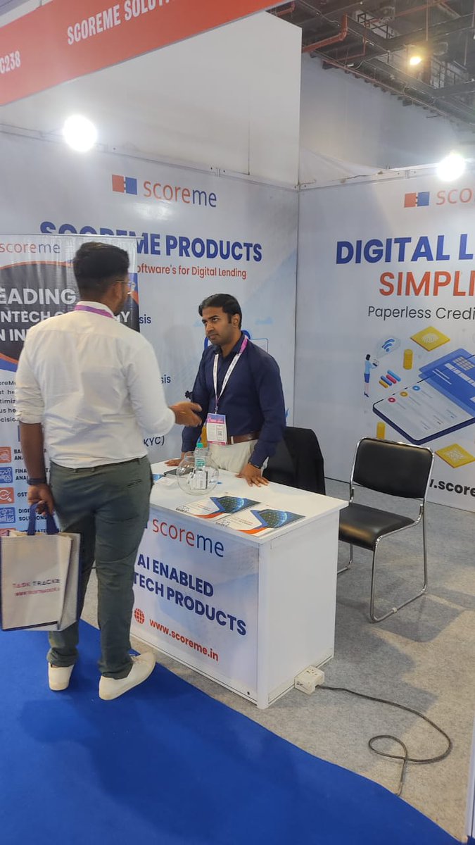 ScoremeSolution's tweet image. We&apos;re Excited to have been a part of &quot;Convergence India 2023&quot; as an exhibit partner! 

Our team at ScoreMe Solutions enjoyed showcasing our latest products and services to attendees at Pragati Maidan.

#ScoreMeSolutions #ConvergenceIndia2023 #ExhibitPartner #Event