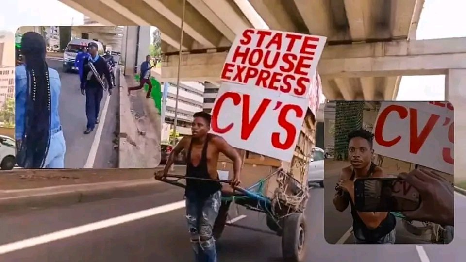 Eric Omondi arrested on his way to state house to drop Cvs collected from unemployed youth's.