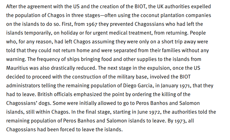 chamberlainn's tweet photo. Ieri pomeriggio ho scoperto la storia incredibile degli abitanti delle isole Chagos, deportati per fare spazio a una base militare, e della lunga battaglia giudiziaria - condotta da Philippe Sands, che la racconta in L'ultima colonia - per il loro ritorno a casa. https://t.co/jua90m3SHm