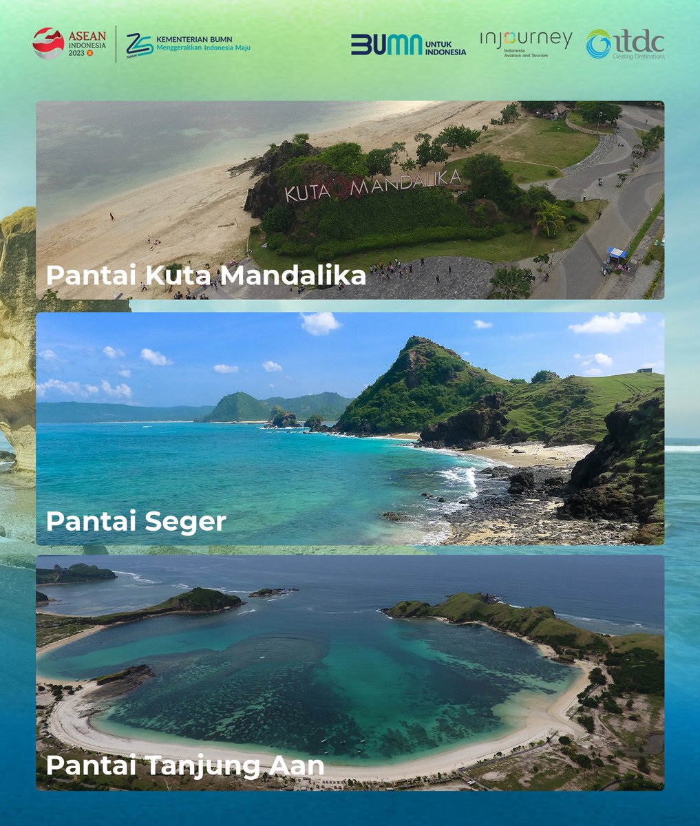 ITDC_id's tweet image. Tunggu apalagi? Luangkan waktu untuk berlibur ke Lombok dan jangan lupa mampir ke The Mandalika 👌

#itdc #creatingdestinations