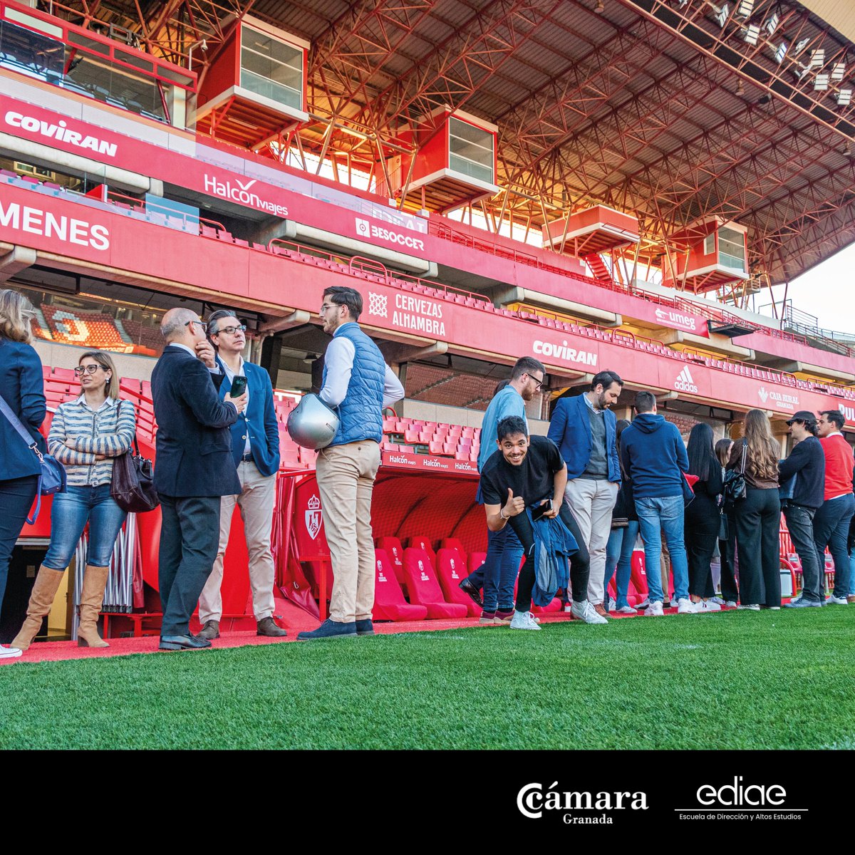 Cámara de Granada (@ccgranada) on Twitter photo Los alumnos y docentes de <a href="/ediae_camara/">ediae. Escuela de Dirección y Altos Estudios</a>, junto a varios miembros de <a href="/AJE_Granada/">AJE Granada</a> disfrutaron de una visita guiada a las instalaciones del <a href="/GranadaCF/">Granada CF ❤️⚪️</a>. Gracias a todo el personal del club por esta experiencia
🌐 ediae.es Los alumnos y docentes de <a href="/ediae_camara/">ediae. Escuela de Dirección y Altos Estudios</a>, junto a varios miembros de <a href="/AJE_Granada/">AJE Granada</a> disfrutaron de una visita guiada a las instalaciones del <a href="/GranadaCF/">Granada CF ❤️⚪️</a>. Gracias a todo el personal del club por esta experiencia
🌐 ediae.es