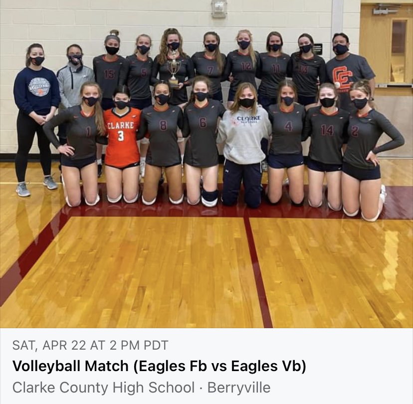 Come out and watch the first annual 🏈 vs 🏐 match. Which sport will come out victorious… attend to find out! 
🧡💙 Admission $5 per person.