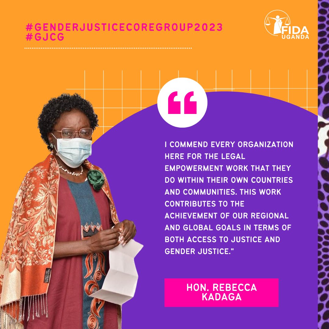 FIDA_Uganda's tweet photo. She went on to commend all the NGO's, CSO'S and Activists who were taking part in the #GJCG.

#GENDERJUSTICECOREGROUP https://t.co/KJh3BI9b50