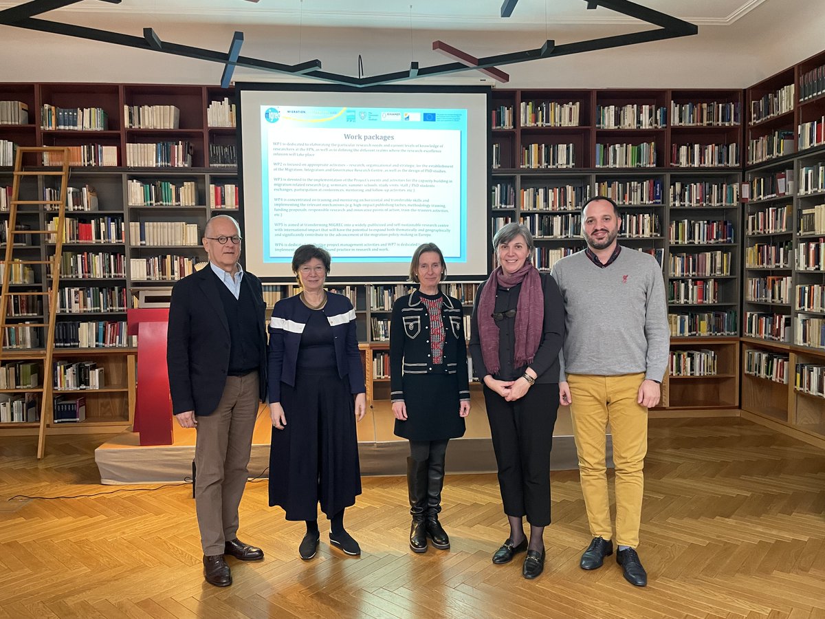 MIGREC_SRB's tweet photo. On March 27, 2023, members of the MIGREC team visited the Institute for Human Sciences (@IWM_Vienna ) in Vienna. https://t.co/vmA3nxCN8O