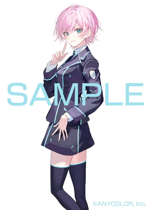 にじさんじの夕陽リリさん 6/21発売のシングルCD『FOCUS ON』のジャケットイラストを担当致しました!バックの水色がリリさんの髪色とマッチしてて綺麗 オリ曲楽しみ!何卒～ 