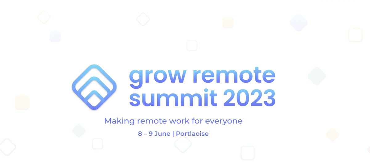 Are you ready? It's TIME! 

📍Two days. One festival. Centre of Ireland. June 8th &amp; 9th.

We need to shift our thinking on what remote is and where it's going. 

Join the world's largest remote companies, and best community leaders 👇growremote.ie/summit2023/