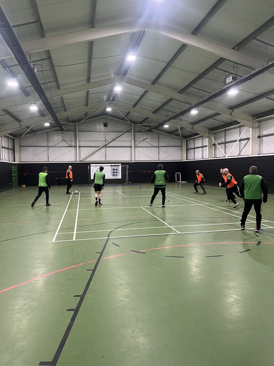WestEndAFC's tweet photo. Last nights coaches meeting was all about playing football ⚽️ 

The session looked at 2 main coaching tools; player assessments &amp; team/individual challenges. 

Yes the coaches can still play 💪🏼 but for some of them it just wasn’t for very long 🤣 https://t.co/6sDoZIDHej