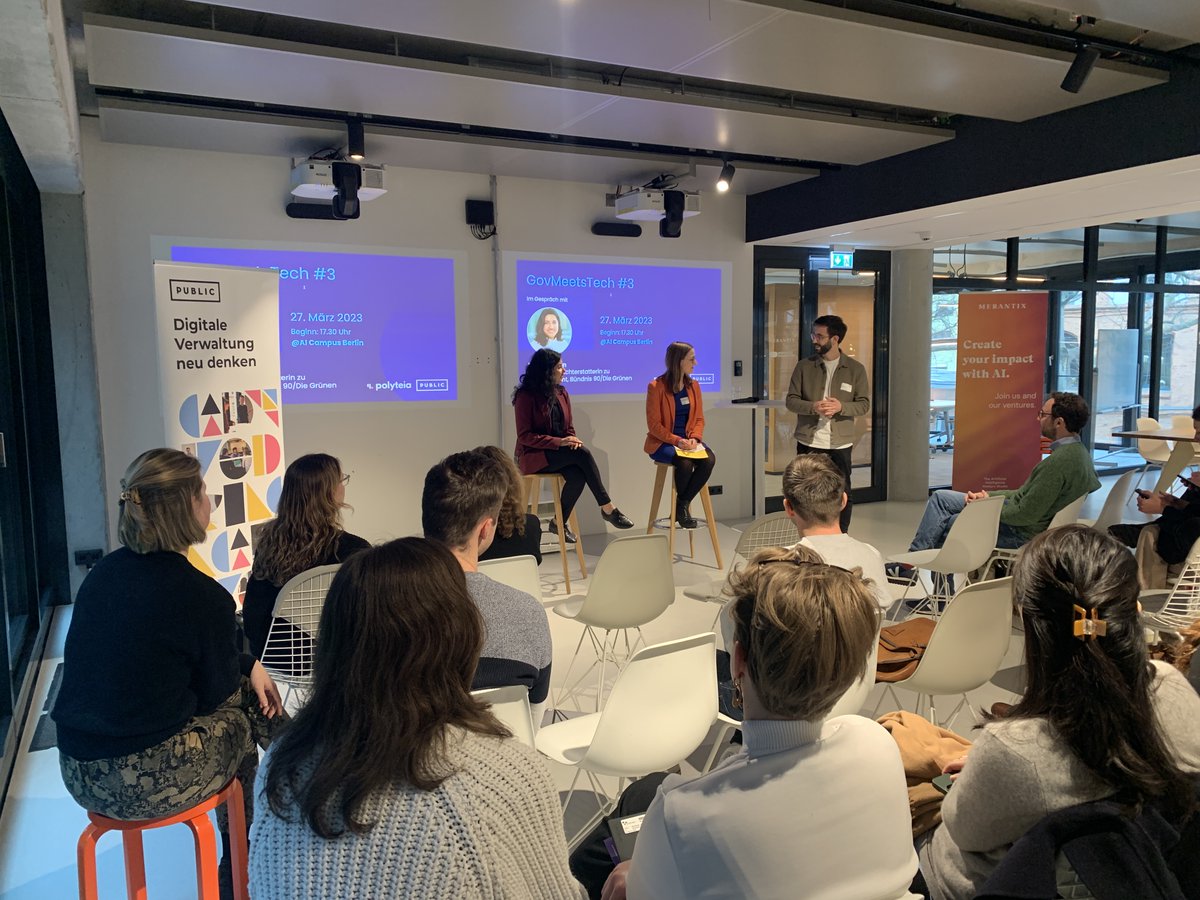 PUBLIC_Germany's tweet photo. Das war #GovMeetsTech #3

Vielen Dank an @Bina_Khan_  für die Diskussion und die Einblicke in Themen wie #Registermodernisierung, #Ki-Transparenzgesetz und #Vergabe.

Gemeinsam mit @Polyteia freuen wir uns bereits auf das nächste Event. Ihr wollt dabei sein? 👉kontakt@public.io https://t.co/4a6P5Hv1Ha