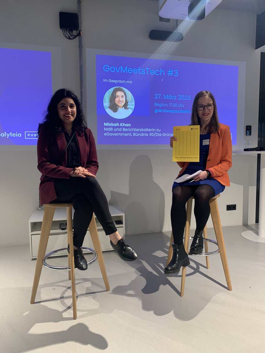 PUBLIC_Germany's tweet photo. Das war #GovMeetsTech #3

Vielen Dank an @Bina_Khan_  für die Diskussion und die Einblicke in Themen wie #Registermodernisierung, #Ki-Transparenzgesetz und #Vergabe.

Gemeinsam mit @Polyteia freuen wir uns bereits auf das nächste Event. Ihr wollt dabei sein? 👉kontakt@public.io https://t.co/4a6P5Hv1Ha
