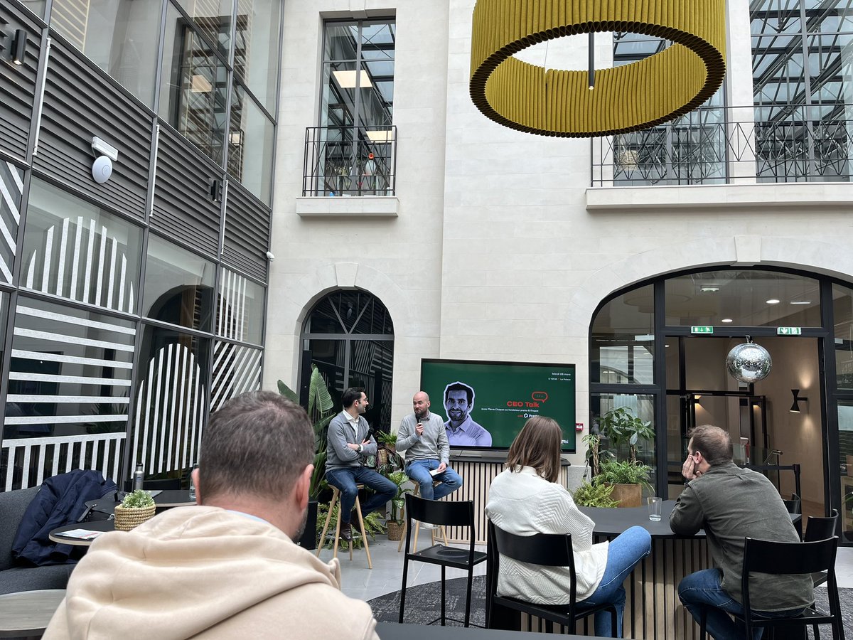 florianherveou's tweet photo. Today c’est un nouveau « CEO Talk » au Palace by @_icilundi avec @PierreChapon_ de @pretto #startup https://t.co/Wn19RYg0FF