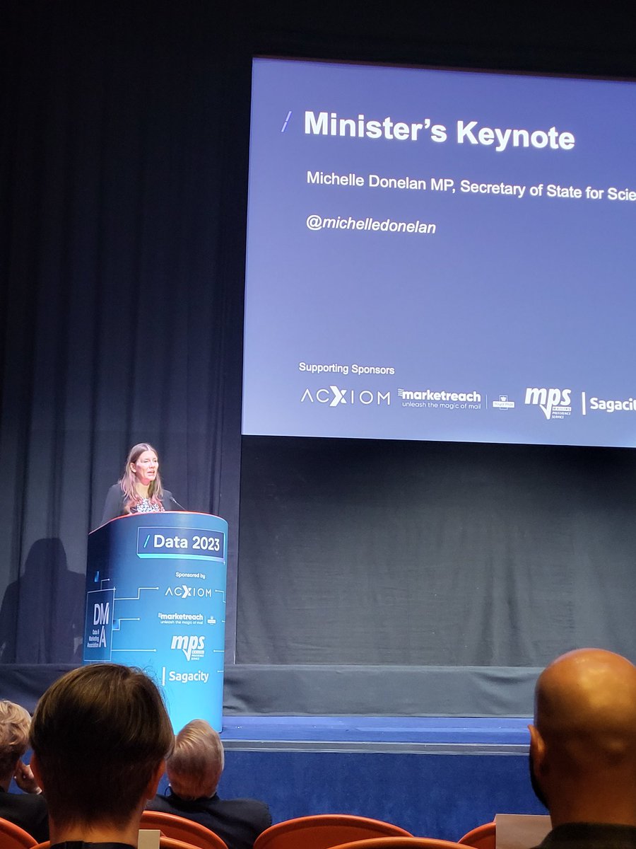 FEDMA's tweet photo. 1. With the right regulation, everyone wins
2. #Privacy and #safety will remain the priority, but in a business-friendly manner
3. #DPDI builds on #gdpr strengths but will be easier to follow and comply 

UK Secretary of State @michelledonelan at @DMA_UK #dmaevents https://t.co/aHKn70umH7