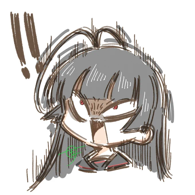 びっくりしてるツルギ 