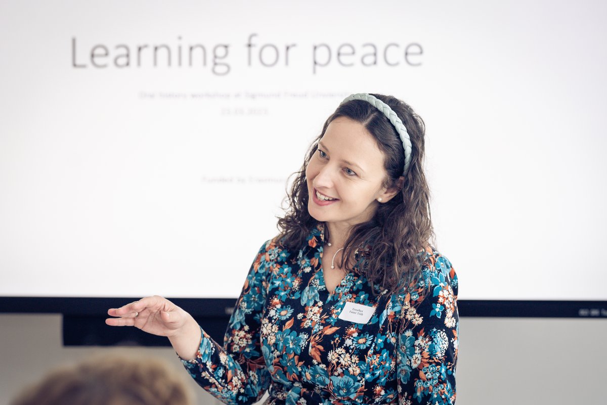 FreudSfu's tweet photo. First workshop of the @EUErasmusPlus Project “Learning for Peace” at SFU Vienna! More pictures & project info: https://t.co/YlaWBVjfjS
@EEHS_Journal #learning4peace #trauma #childhood #education https://t.co/CB7Zy3lCKW