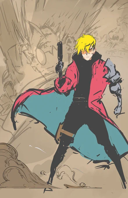 #Trigun Poster WIP 