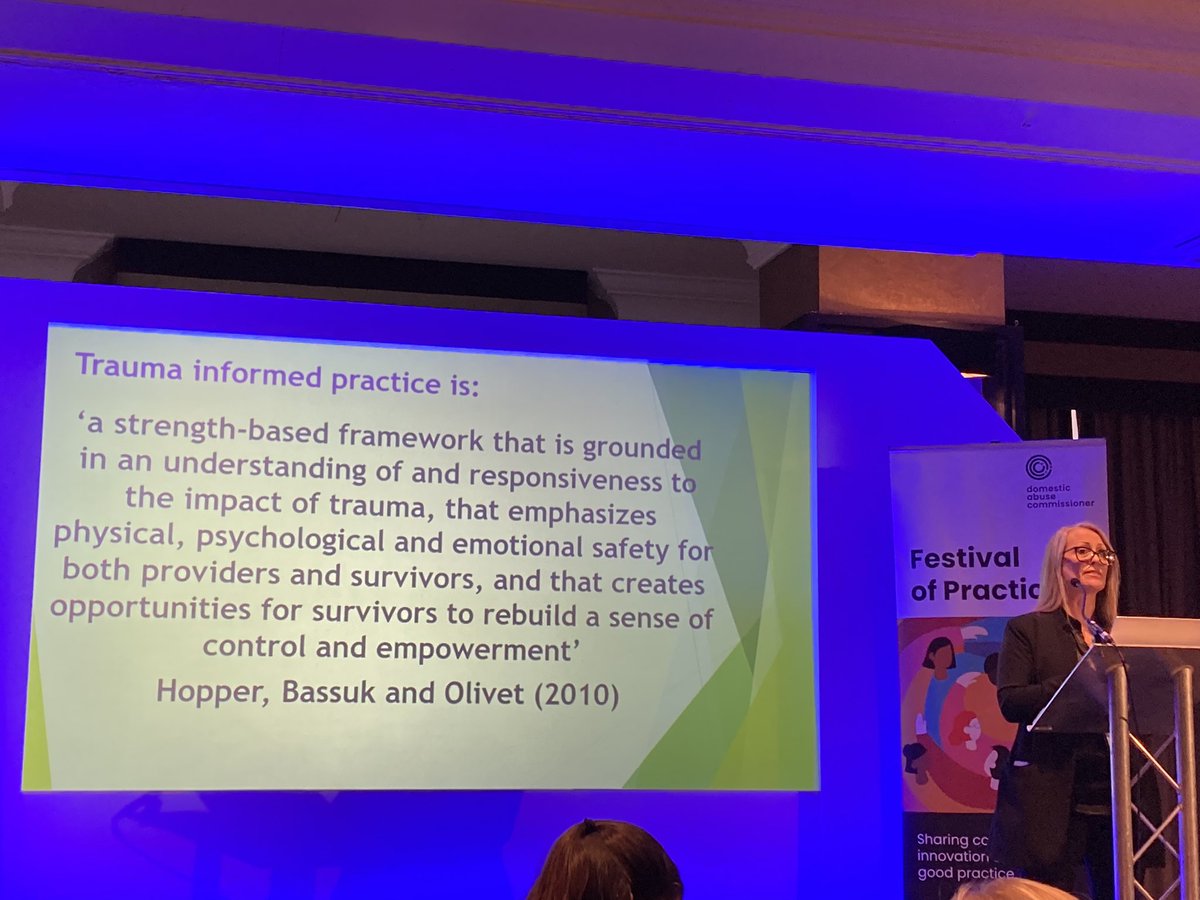 Brilliant to see our fantastic member <a href="/MSPmbr/">My Sisters Place</a> at the #DACFestival talking about their Trauma Informed Model of Empowerment (TIME).