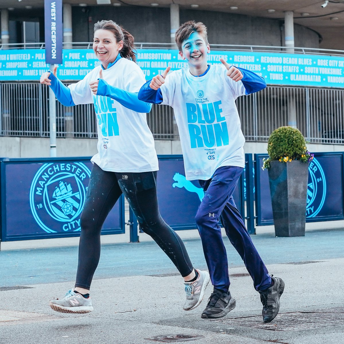 citcmancity's tweet photo. Check out some of our most favourite photos from Saturday's #BlueRun2023! โ๏ธ๐ธ
Thank you to everyone who ran, walked, danced or cheered in support of City in the Community. You are all incredible! ๐
| @ManCity | https://t.co/dHa4uVsM9f