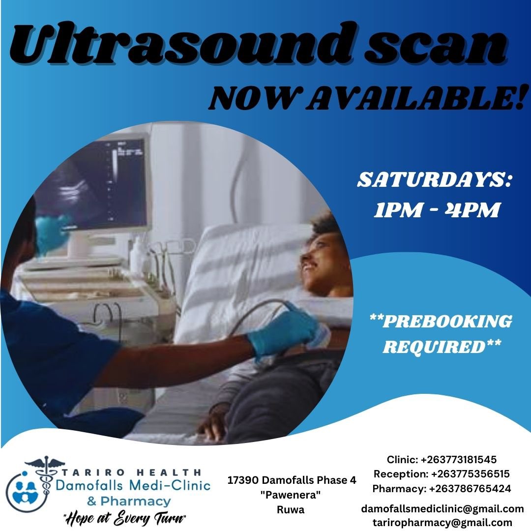 We are excited to share that we now offer ultrasound scan services!
Contact us to book an appointment!

#HopeAtEveryTurn #health #medicalclinic #healthcare