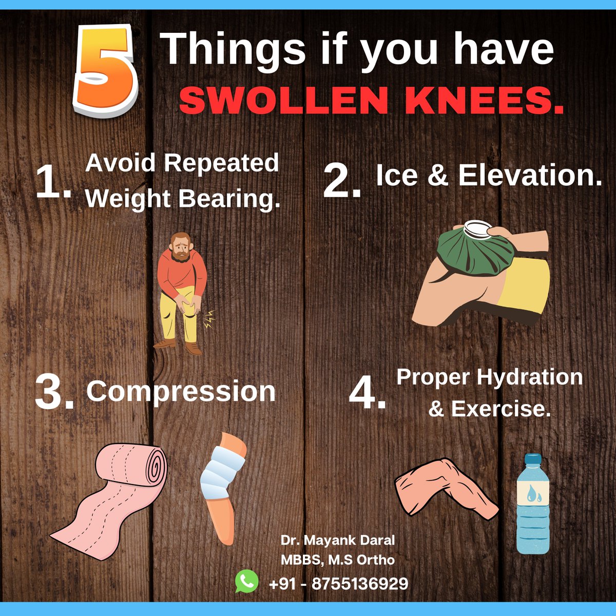 TheDaral's tweet image. 5 Things if You have Swollen Knees !

#kneepain #kneeswelling #kneeproblems #medical