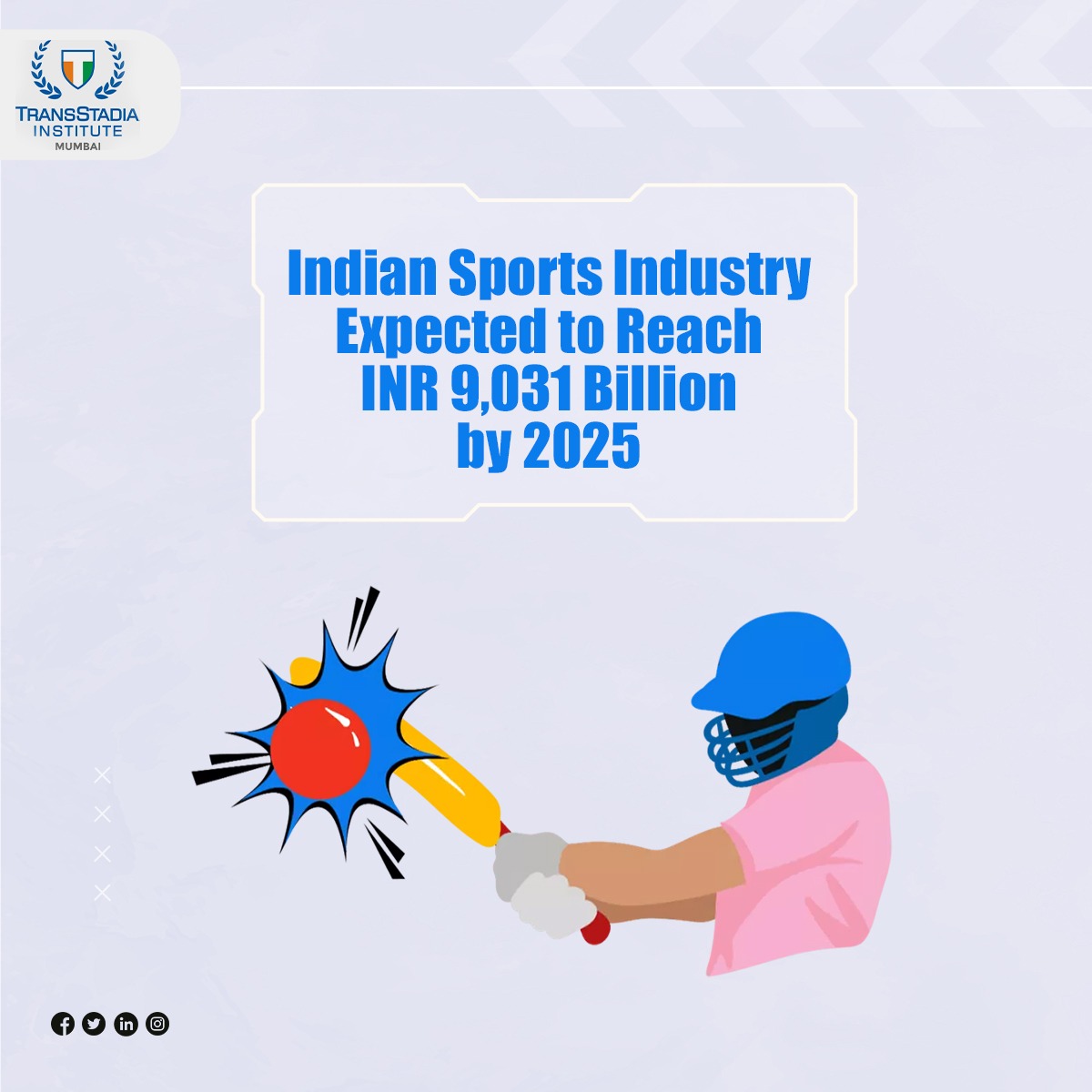 Want to be a part of India's booming sports industry? Consider a career in Sports Management and Administration! Lucrative salaries await as the industry is expected to grow in the near future. #transstadiainstitute #transstadia #management #managementstudies #students