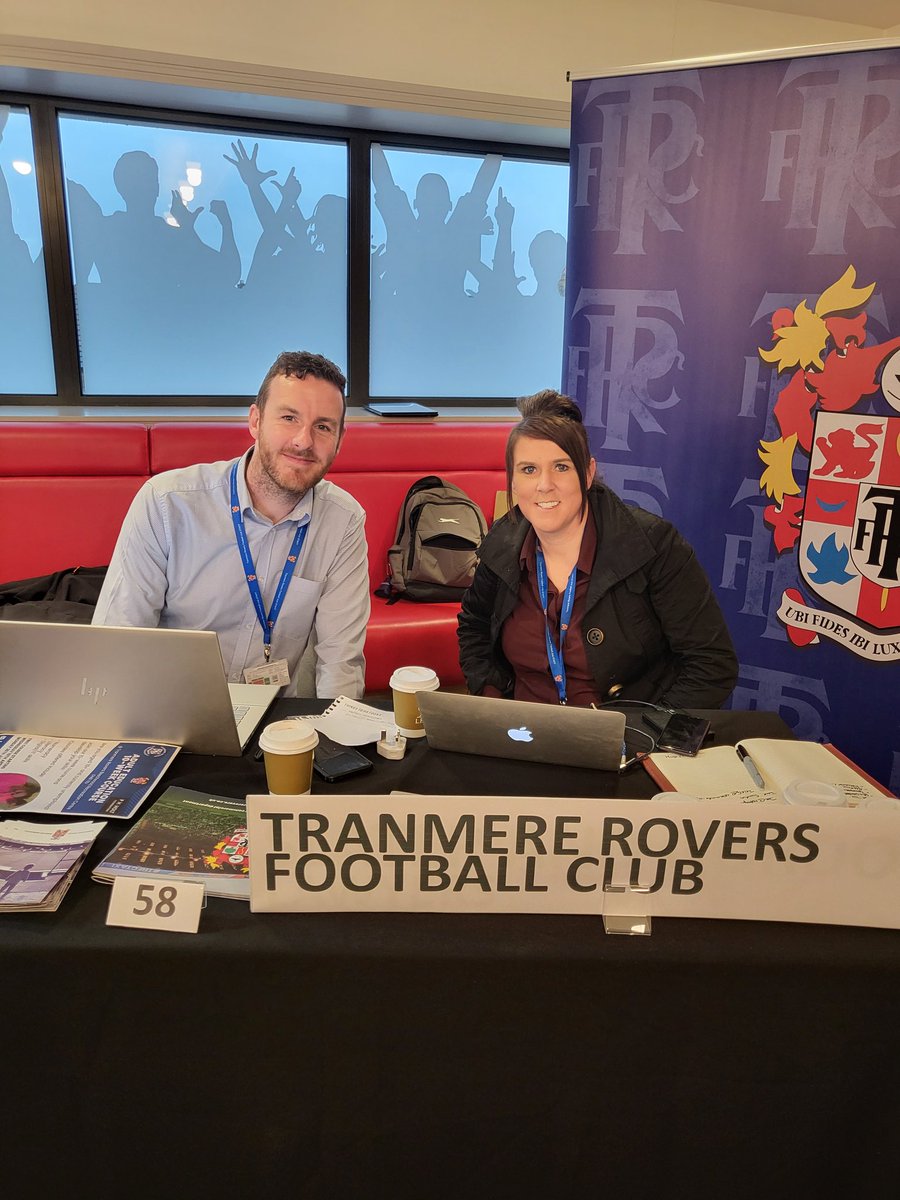 Great #Liverpool #BusinessFair today. It was good to catch up with the team from @TranmereRovers. Talking #education & #staff #development.