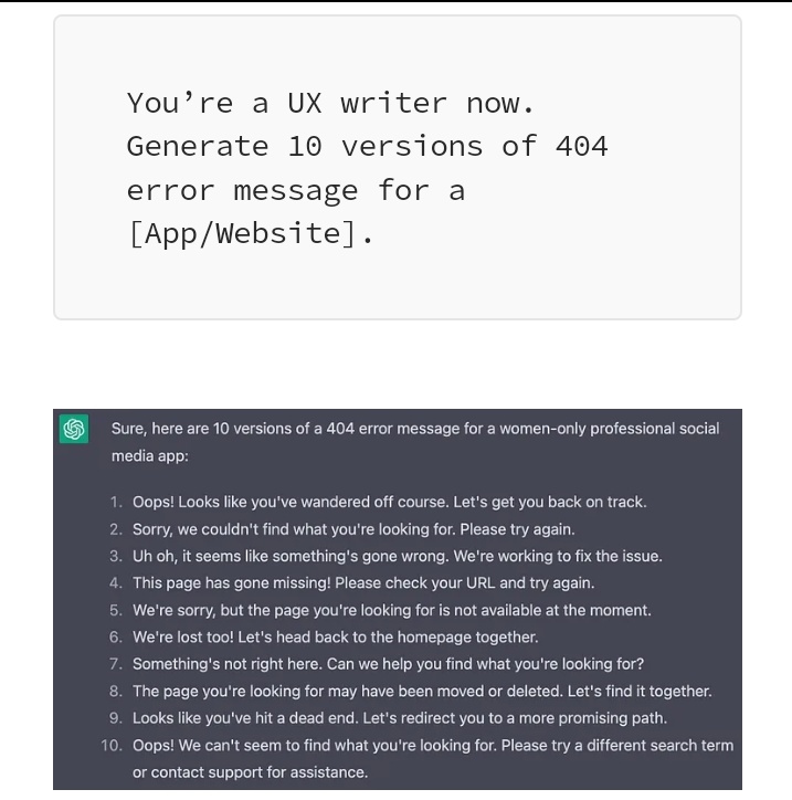 davcentDP's tweet image. Ultimate guide of #ChatGPT Cheatsheet for #uxuidesigner👇 with @uxplanet
uxplanet.org/ultimate-chatg…