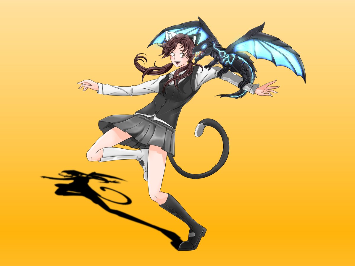 Nightcoreneko1's tweet photo. Everybody, I'd like to introduce you to Flames, my very own cyber-companion! He'll be hanging out on streams with us! And no, definitely no petting! #vtuber #pet #dragon #elderflame #valorant https://t.co/J9bgn5Y5Ic