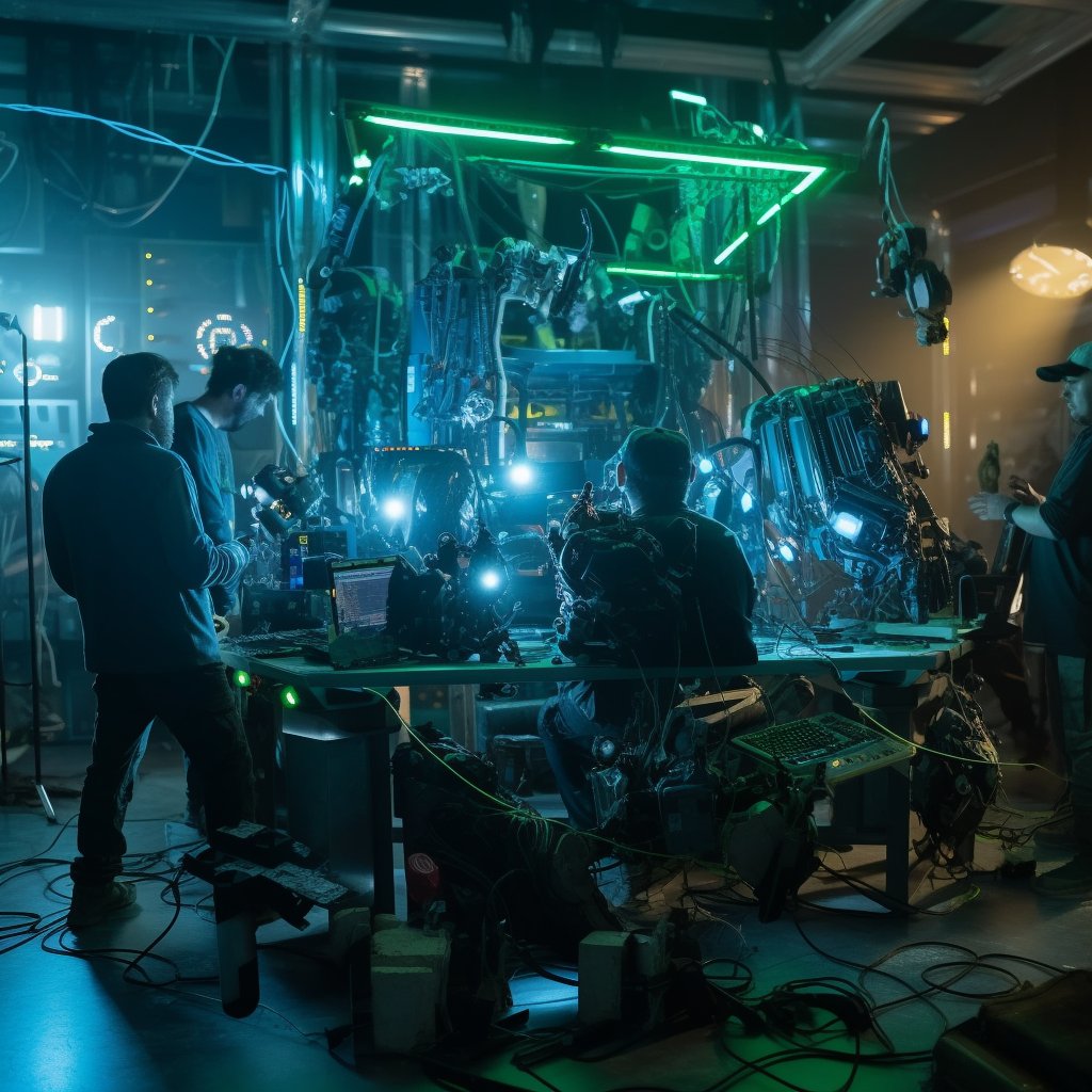 0xjck's tweet photo. Live scenes as the team work to bring @mbot_gg  life... https://t.co/tui7FJKDk9