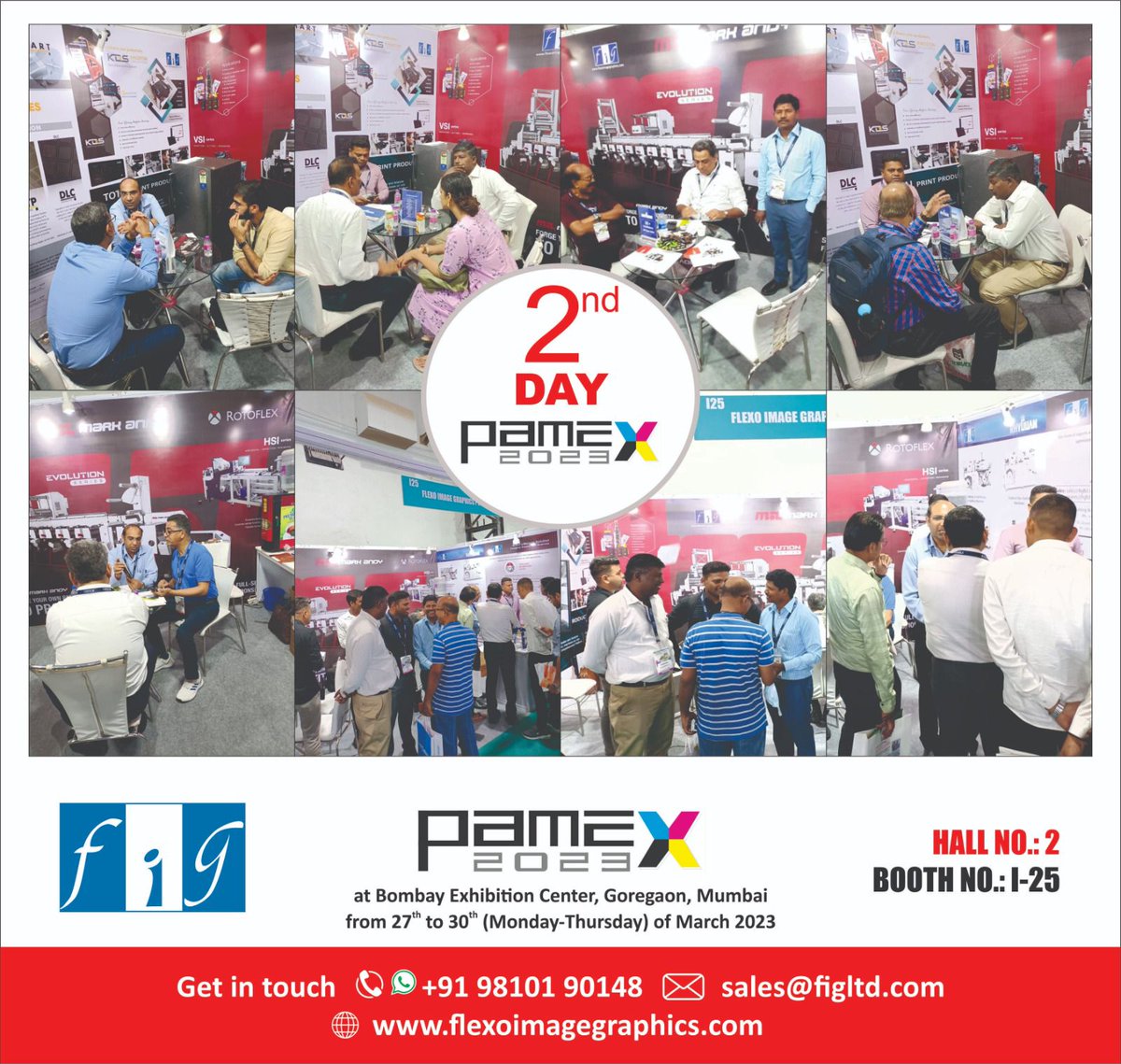 #Day2 in #Pamex2023 #Mumbai India. Kindly join us at Hall No. 2, Stall No. I 25.