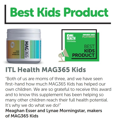 Congratulations to the Platinum winner in our #RudeHealthMagazineAwards 2023 Best Kids' Product category as voted for by you -  
<a href="/MAG365EU/">ITL Health</a> Kids!

Full results plus the voting-prizes winners: rudehealthmagazine.ie/awards