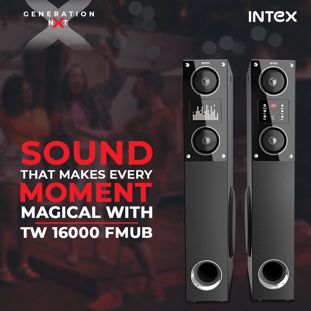 Intex TW 16000 Tower Speaker! With impressive 160W power output and karaoke feature, you'll be singing your heart out all night long! 
Your perfect companion for your parties
.
.
.
.
#IntexAudio #TowerSpeaker #KaraokeParty  #IntexGenNxt #PartyVibes #TowerSpeakerPowerSpeaker
