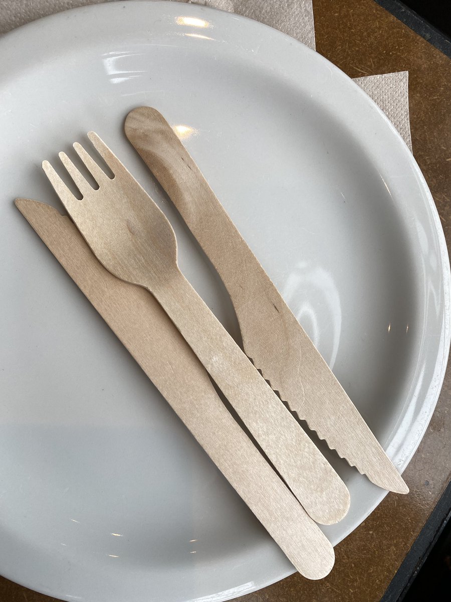 Controversial opinion incoming. I know it’s not good for the environment but I miss plastic cutlery. I absolutely abhor touching wood. It gives me the heebie jeebies 😱 And no sniggering at the back. You know what I mean! #environmentalissues