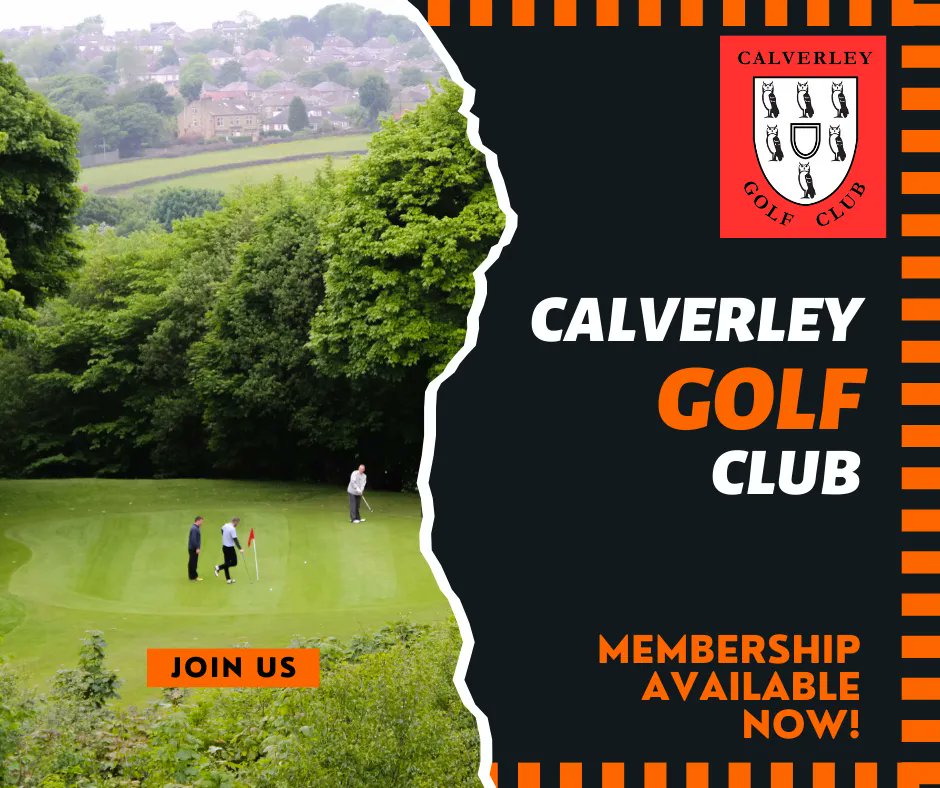 Looking to join a golf club? Why not become a member of Calverley Golf Club?
Intermediate membership options avaiable too from £170!
Visit our website today for more info. - buff.ly/3FXPUKL 

#calverleygc #golf #membership