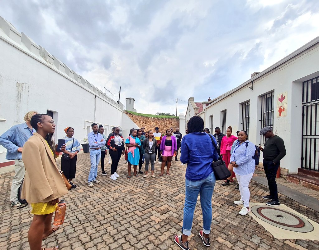 FES_SouthAfrica's tweet photo. Why does inequality persist nearly 30 years into democracy? Is the Constitution a tool for change or an obstacle to addressing injustice? These two questions framed our walk through the Constitution Hill precinct #FHAS22 https://t.co/P6PitgPQUw