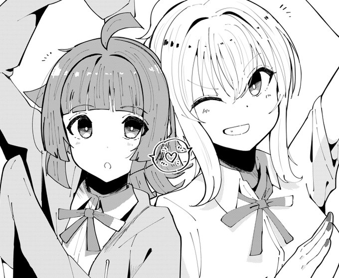 ざこさん( )主催のりなあい合同にモノクロイラストで参加させていただきました～!#りなあいフェスティバル 