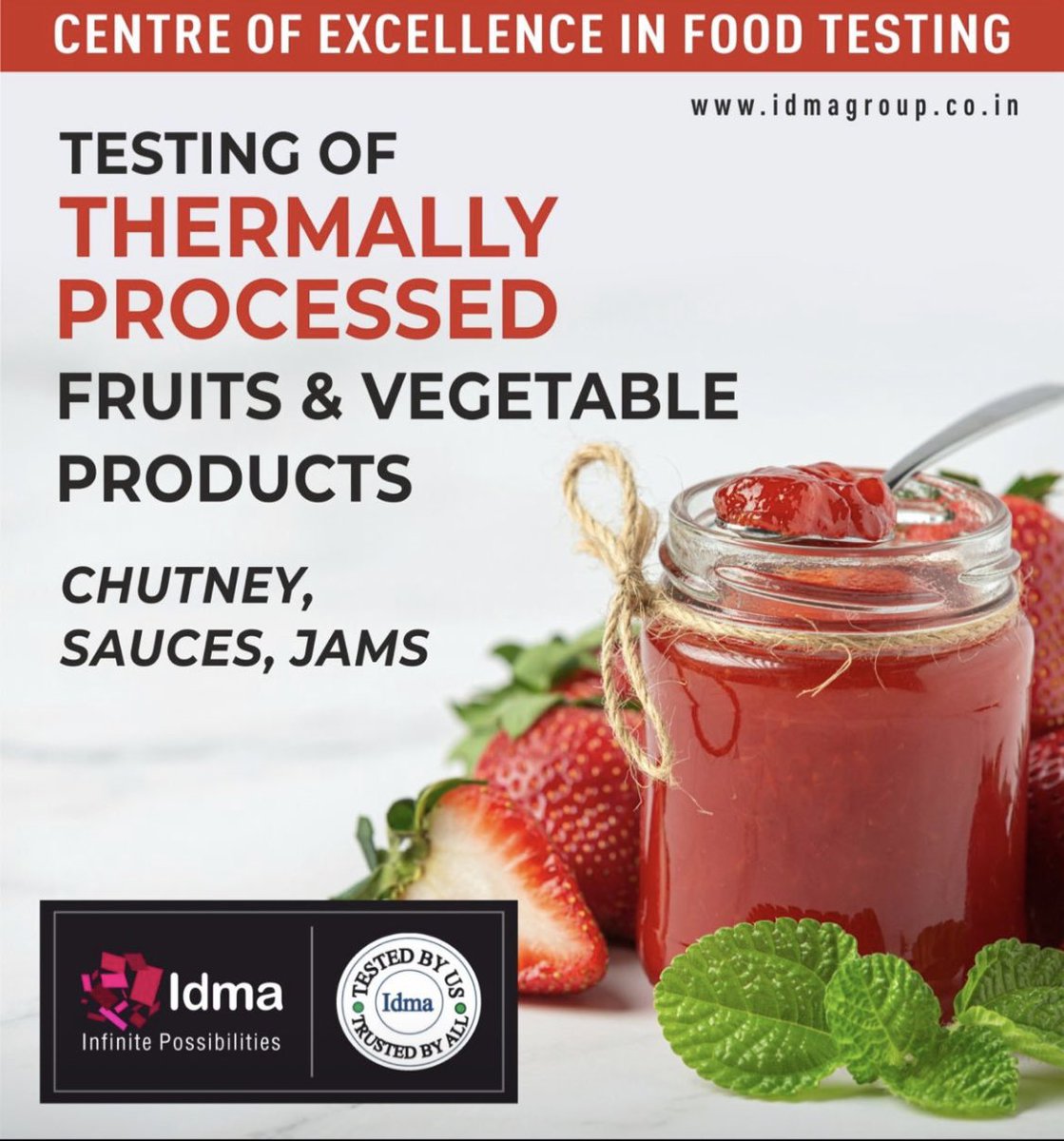 IdmaGroup's tweet photo. #pesticideresidues #foodsafety #laboratory #veterinaryresidues #foodadditives #processedfood #heavymetaldetection #mycotoxins #biotoxins #samplepreparation #Idmalabs #testingservices #testinglab #LCMSMS #processedfoods #fruitsandvegetables #jam #chutney #sauces #mayonnaise https://t.co/DjEjmWTuUj