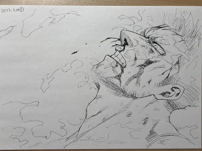 こういうの描くなら筆ペンのほうがいいのかもしらん 