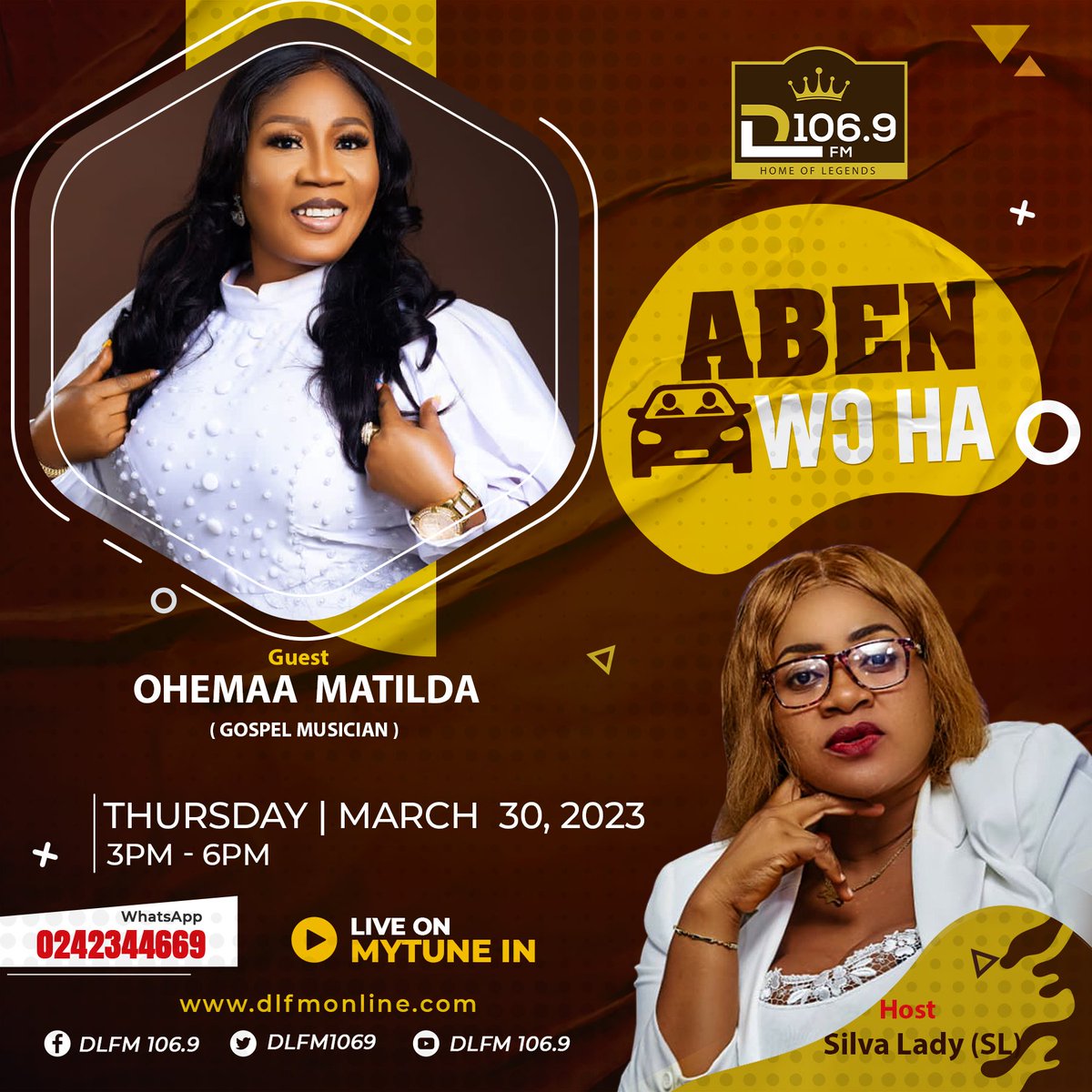 This Thursday, 30th March with my Supa sister 🥰🥰 @silvalady_sl  on @dlfm1069 ...it will be 🔥🔥🔥 Don't miss