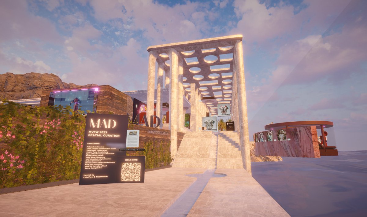 WE ARE LIVE!!
Join us 👀😍✨

spatial.io/s/MVFW23-MAD-G…

Featuring  <a href="/_IoDF/">Institute of Digital Fashion</a> <a href="/artisantnft/">ARTISANT new NFTs every day 💫</a> <a href="/stephyfung/">Stephy Fung</a> <a href="/rickdick__/">rickdick</a> <a href="/code_couture_/">CodeCouture</a> <a href="/krwn_studio/">KRWN Studio</a> <a href="/EyesoFashionNFT/">Eyes of Fashion Group</a> <a href="/CuteCircuit/">CuteCircuit</a> <a href="/mutani_io/">MUTANI</a> <a href="/samjstudios/">Sam</a> <a href="/Style3d_/">Style3D</a> <a href="/Blancdeblancco/">Julia Blanc | BlancDeBlanc</a> <a href="/fashion_3dx/">Fashion 3DX</a> <a href="/MetaFantasy_MMO/">Meta Fantasy</a> <a href="/NovaLorraine/">Nova Lorraine aka SuperNova</a> <a href="/ilonasong/">ILONA SONG</a>