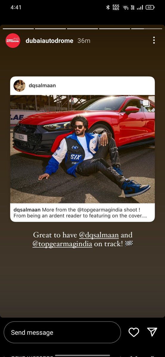 He jst started 🔥💥💥 
@AudiIN @DubaiAutodrome  @dulQuer