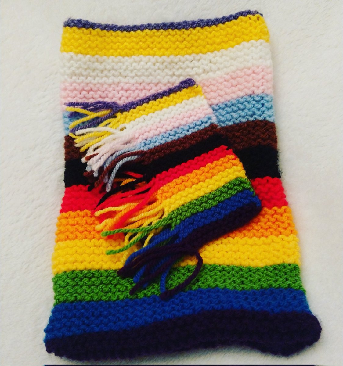 11th #booksleeve & #bookmark is the #gayflag #intersexinclusiveprideflag 

All flags live this Friday 31st March! 

Also get 10% off your first order & FREE delivery over £25 (sorry, UK only)  

#knitter #wool #handmade #lgbt #lgbtqiaplus #allinclusiveprideflag
#smallbusinessuk