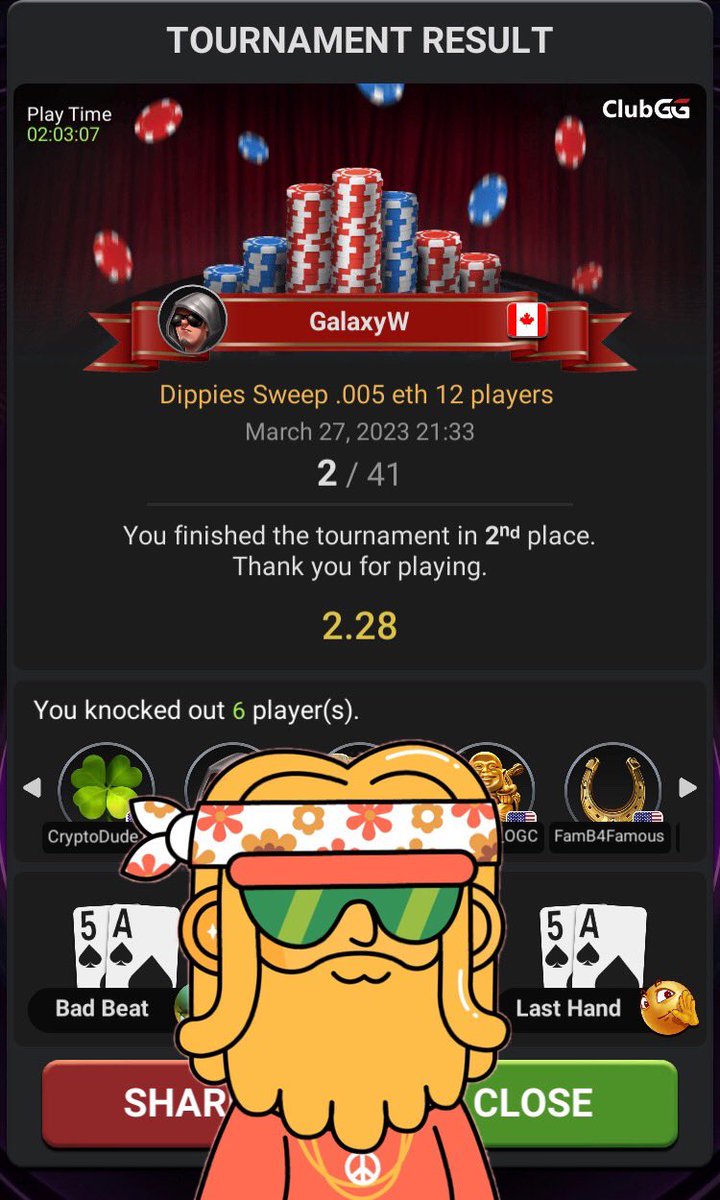 GreenVisorGang's tweet photo. Please help me congratulate last nights multi community, Sweep poker tournament
🥇@JenFiftyNine 🥇@DippiesNFT
🥈@Galaxy_warrior9🥈@DippiesNFT
🥉@CryptoChad91🥉 @BeepBoopBotz 

Poker players Did you get  invited 2 #GreenVisorGang discord.
What project should we sweep next https://t.co/iKL7M4g7Y2