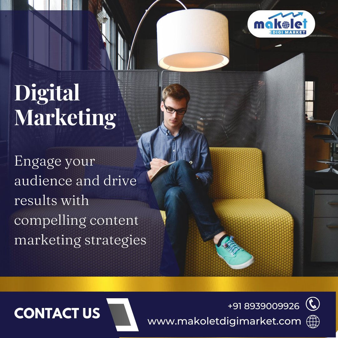By creating valuable, informative, and entertaining content, businesses can attract and retain their target audience.

Visit - makoletdigimarket.com/search-engine-…

Reach us at admin@makolet.in
Ph: +91 8838910013 | +91 8939009926

#contentmarketing SEO #contentmarketingservices
