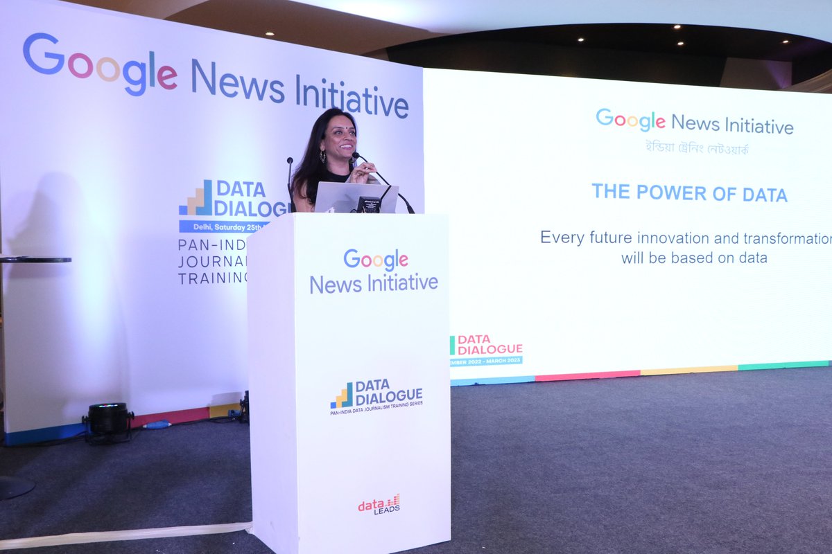 data_LEADS's tweet photo. Aimed to strengthen #datajournalism in India & to help journalists, fact-checkers & media educators focused on writing insightful stories with the help of data to a pan-India training series, we hosted #DataDialogue across 20 cities, over three months. @GoogleNewsInit https://t.co/xKHkltJclG