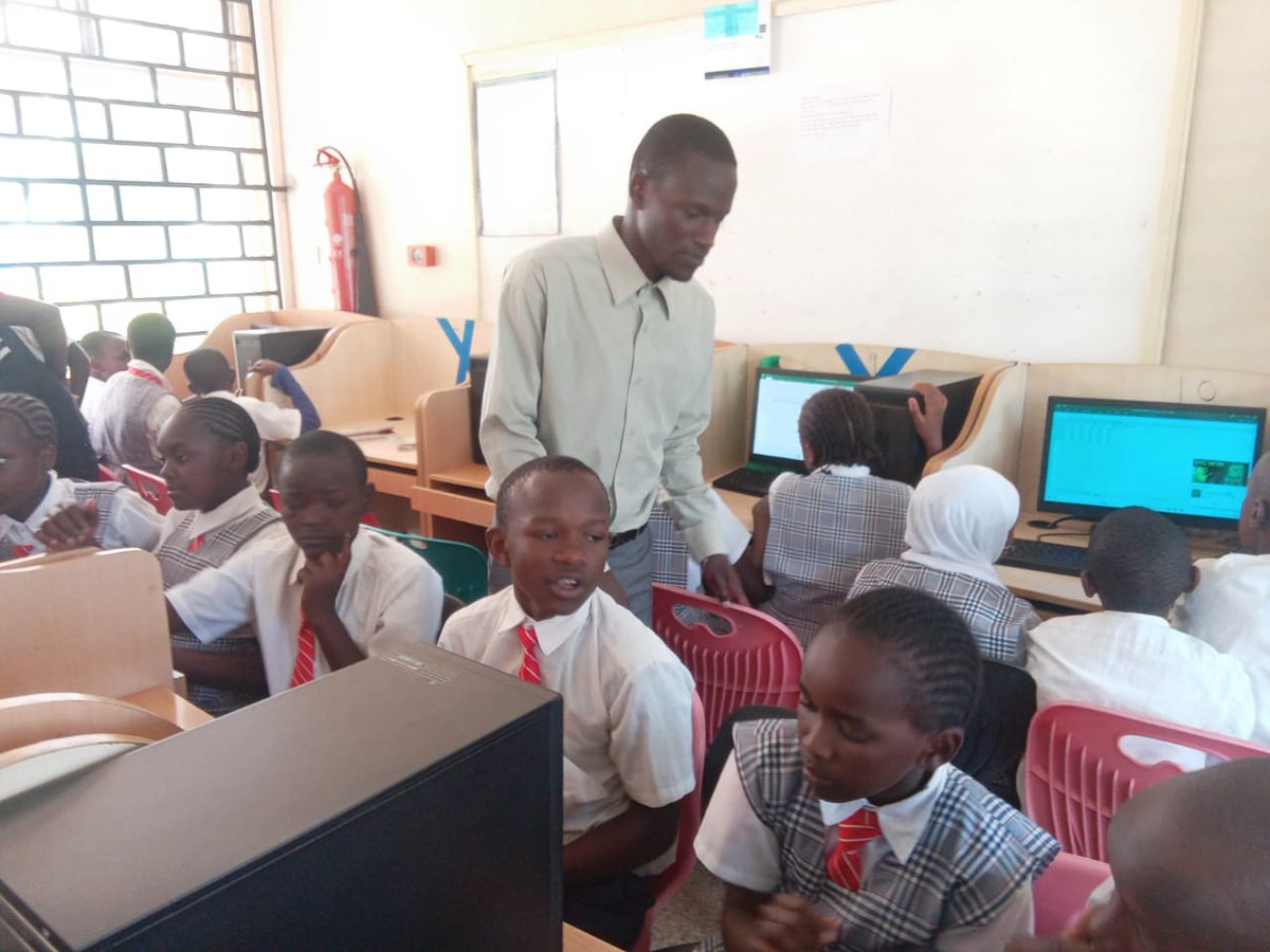 knlsmeru's tweet photo. Conquerors Primary School accompanied by Teacher Muriera today had a captivating session with teacher Isaiah Lameck whereby he took them through the computer basic skills in connection with CBC.#Revenge 
@knlsmedia 
#CBC2023 https://t.co/sD1InWdVu4